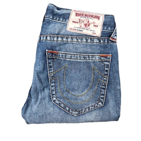 True Religion Jeans Size 31 SKINNY Blue - Picture 7 of 10